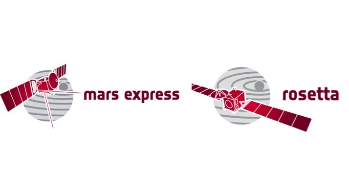 Mars Express and
              Rosetta logos